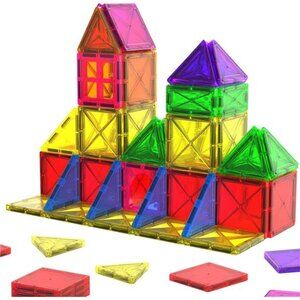 Magnetic Tiles Toddler Magnet Toys Mini Magnetic Building Blocks for Kids